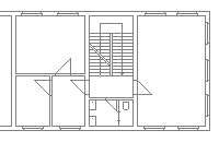 Grundrissplan eines Gebäudes